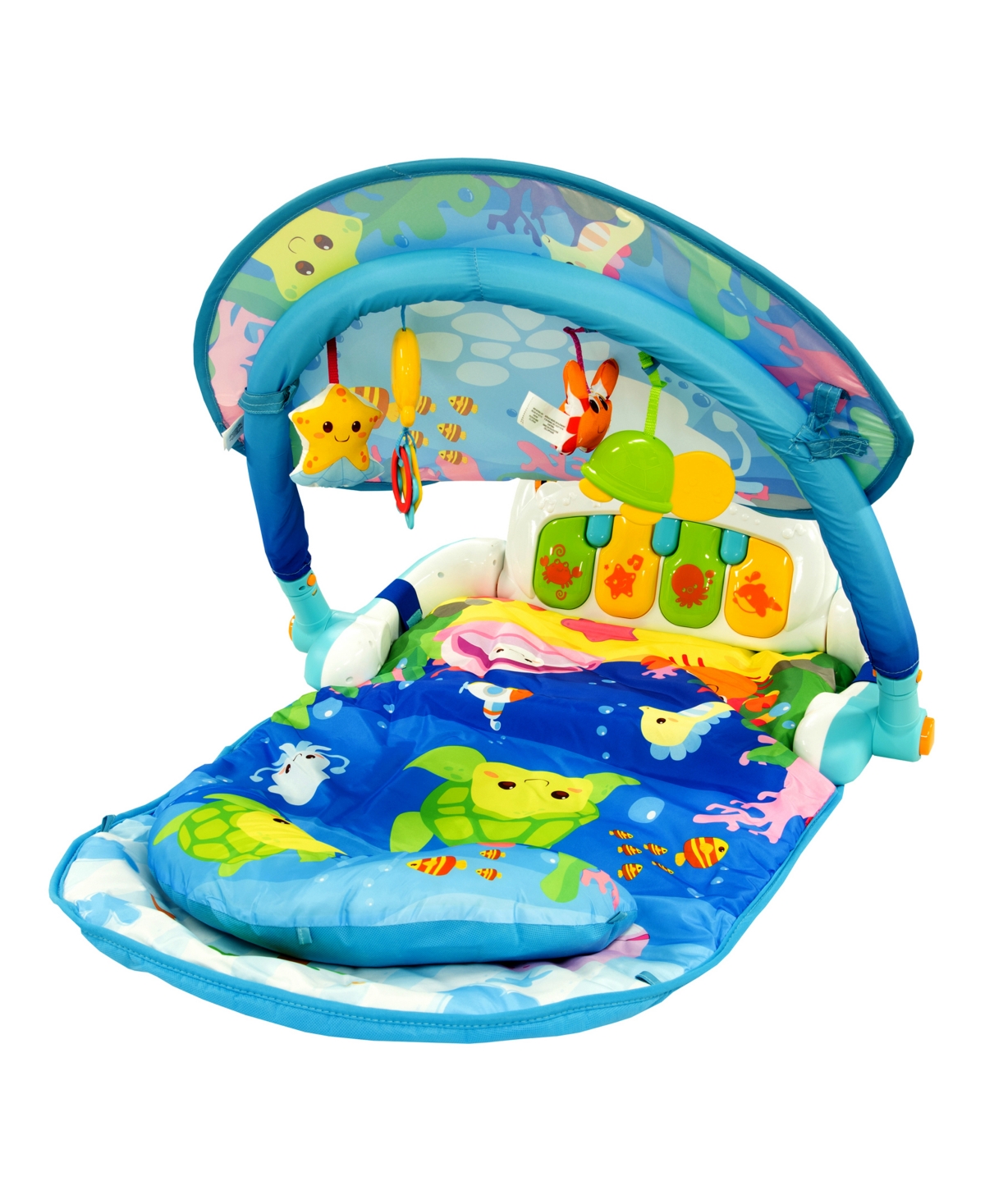 Winfun Magic Lights And Musical Play Gym In Baby Blue