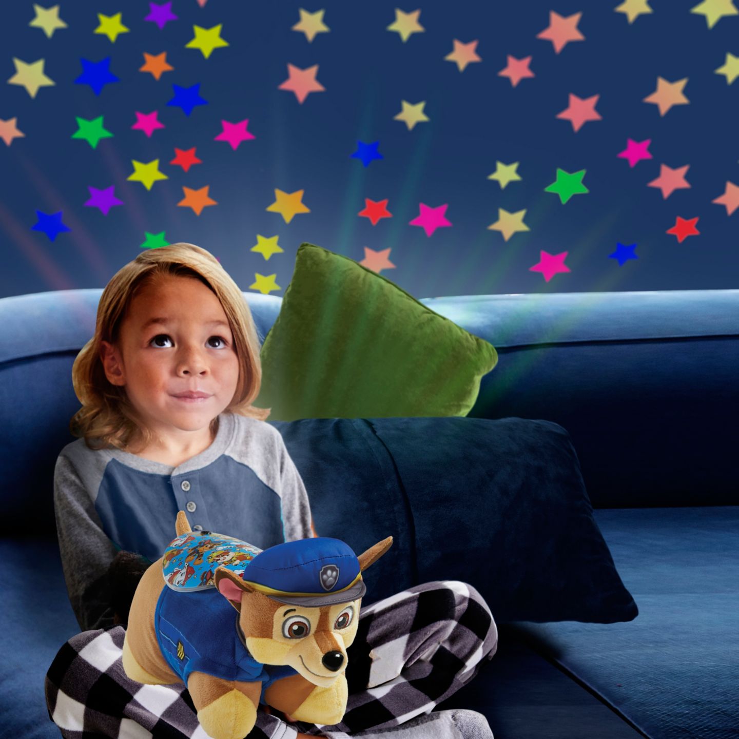 Детская мягкая игрушка Pillow Pets PAW Patrol Chase Sleeptime Lite 11" Plush — фото 6