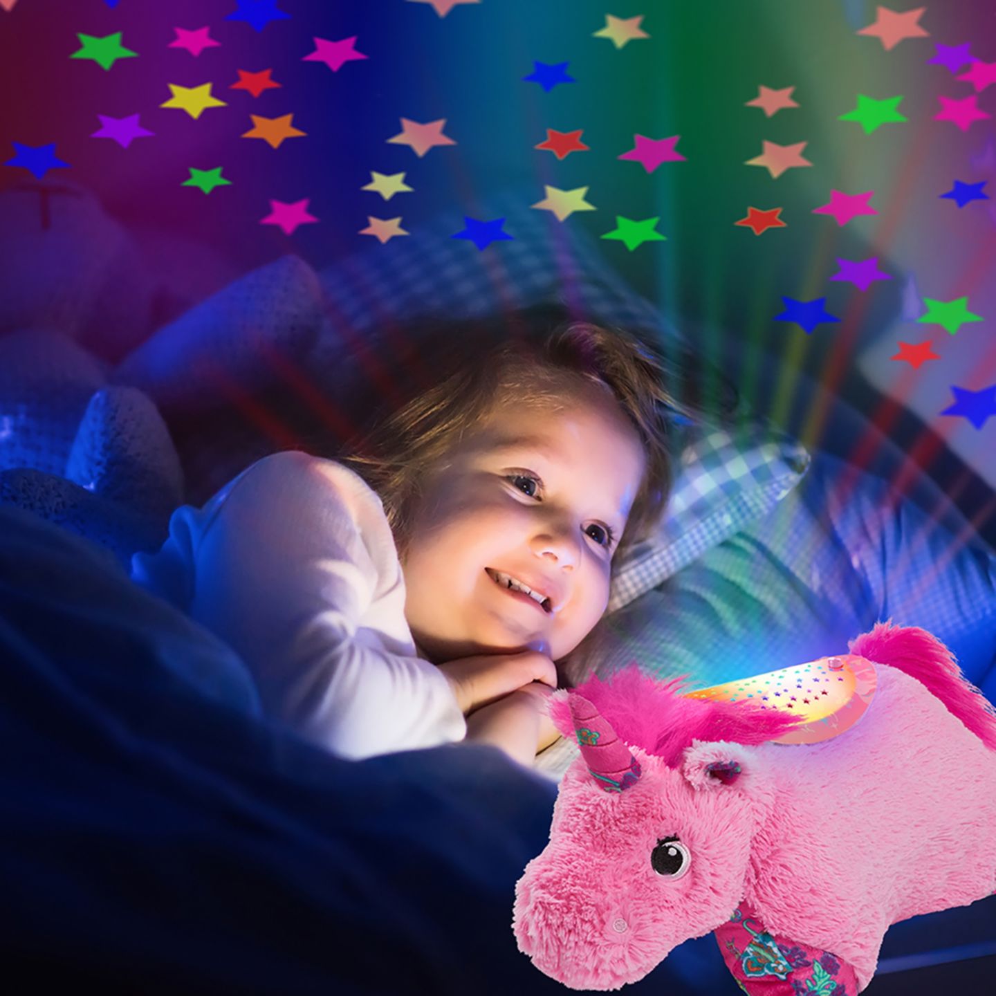 Детская мягкая игрушка Pillow Pets Unicorn Sleeptime Lite 11" Night Light Plush — фото 4