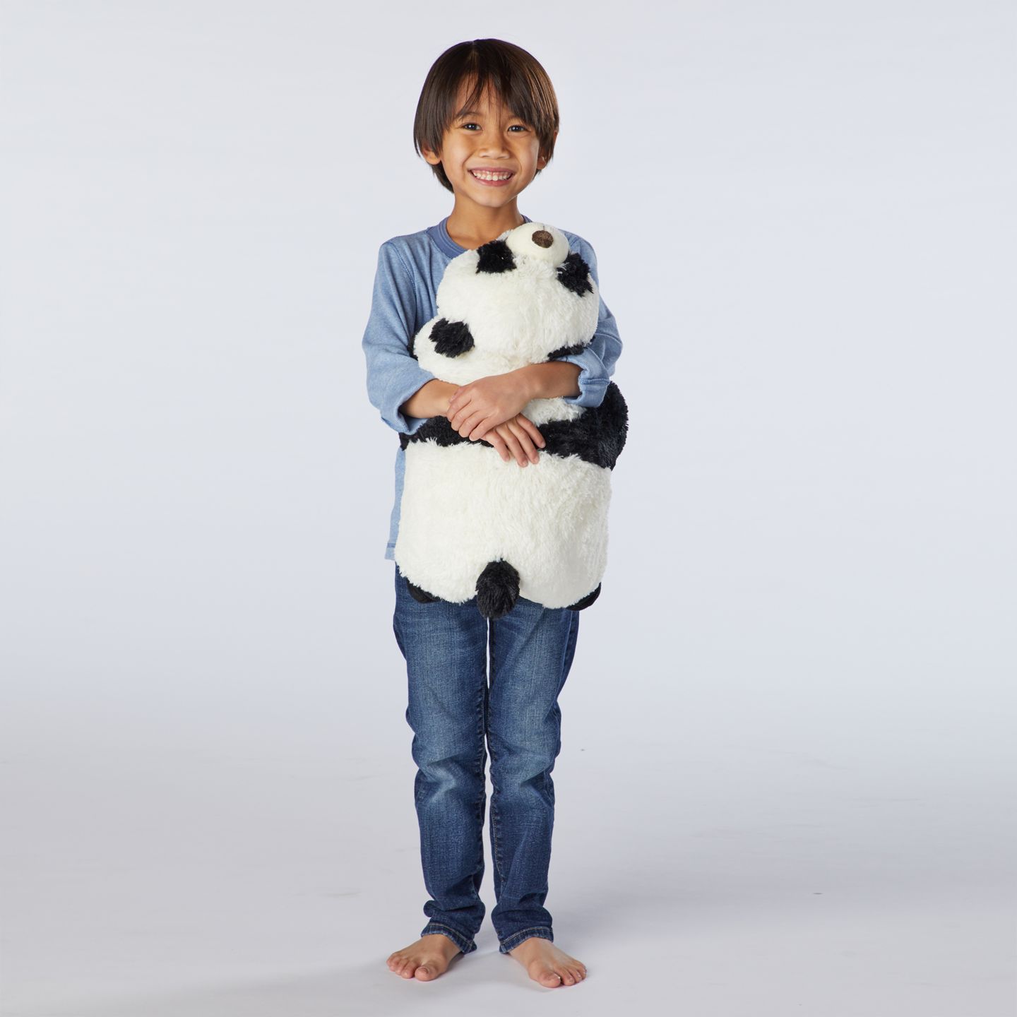 Детская мягкая игрушка Pillow Pets Comfy Panda 18" Chenille Plush, 1-Piece — фото 3