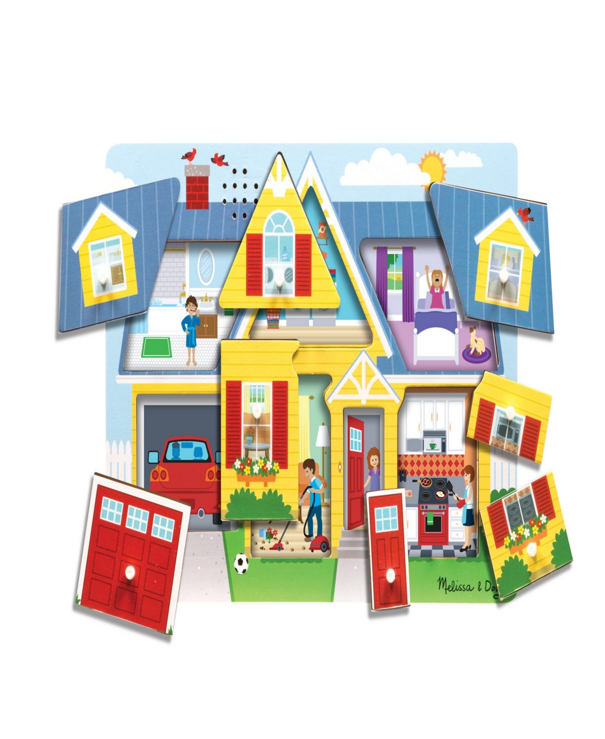 Melissa & Doug Around The House Sound Puzzle In Multi