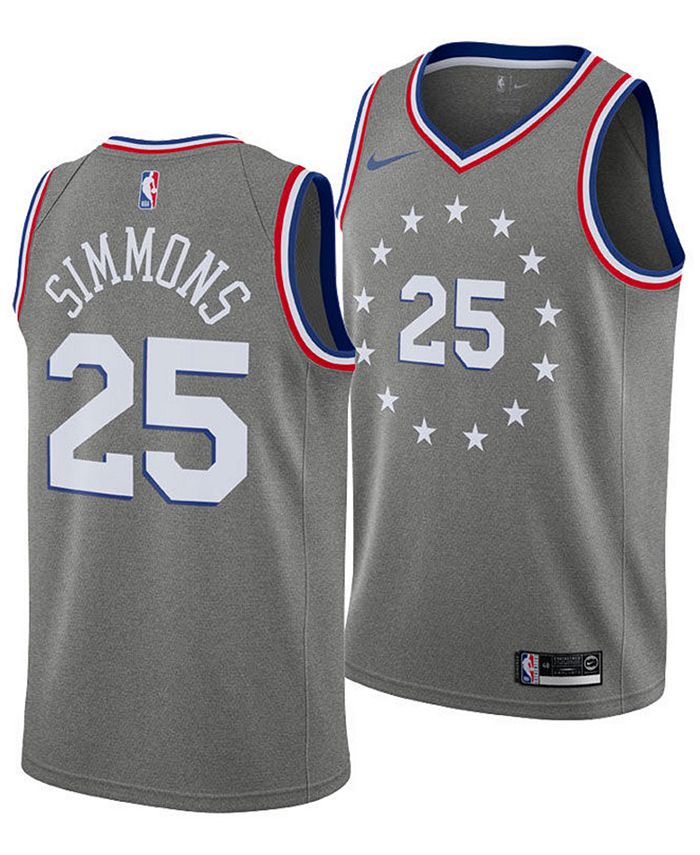Nike Ben Simmons Philadelphia 76ers City Edition Swingman Jersey 2018 ...