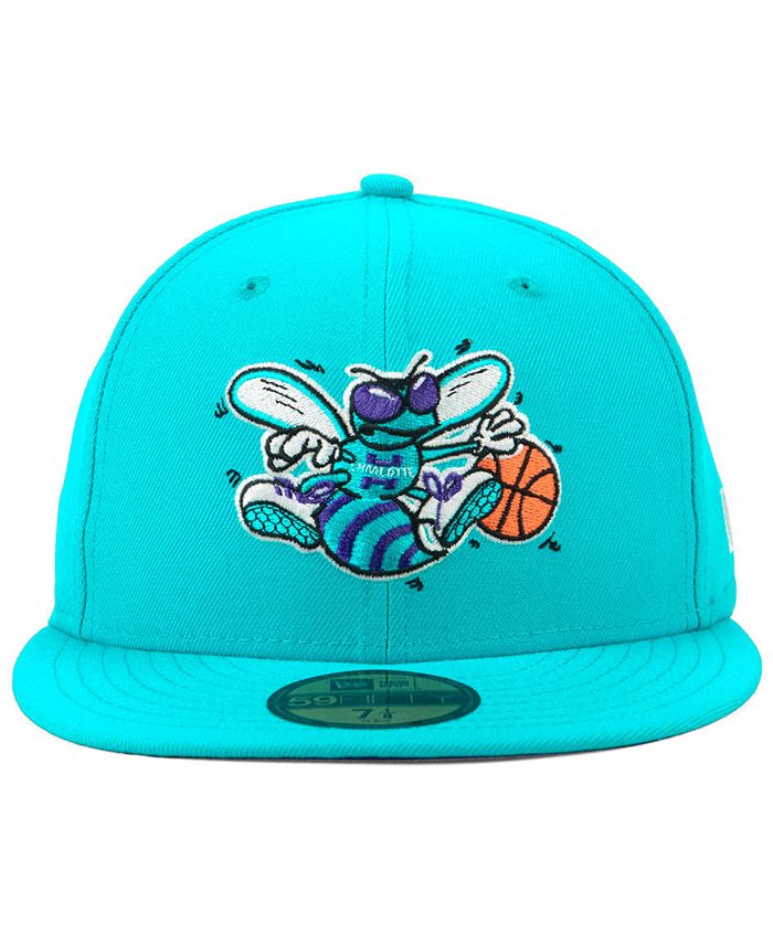New Era Charlotte Hornets Hardwood Classic Nights 59FIFTY Fitted Cap ...