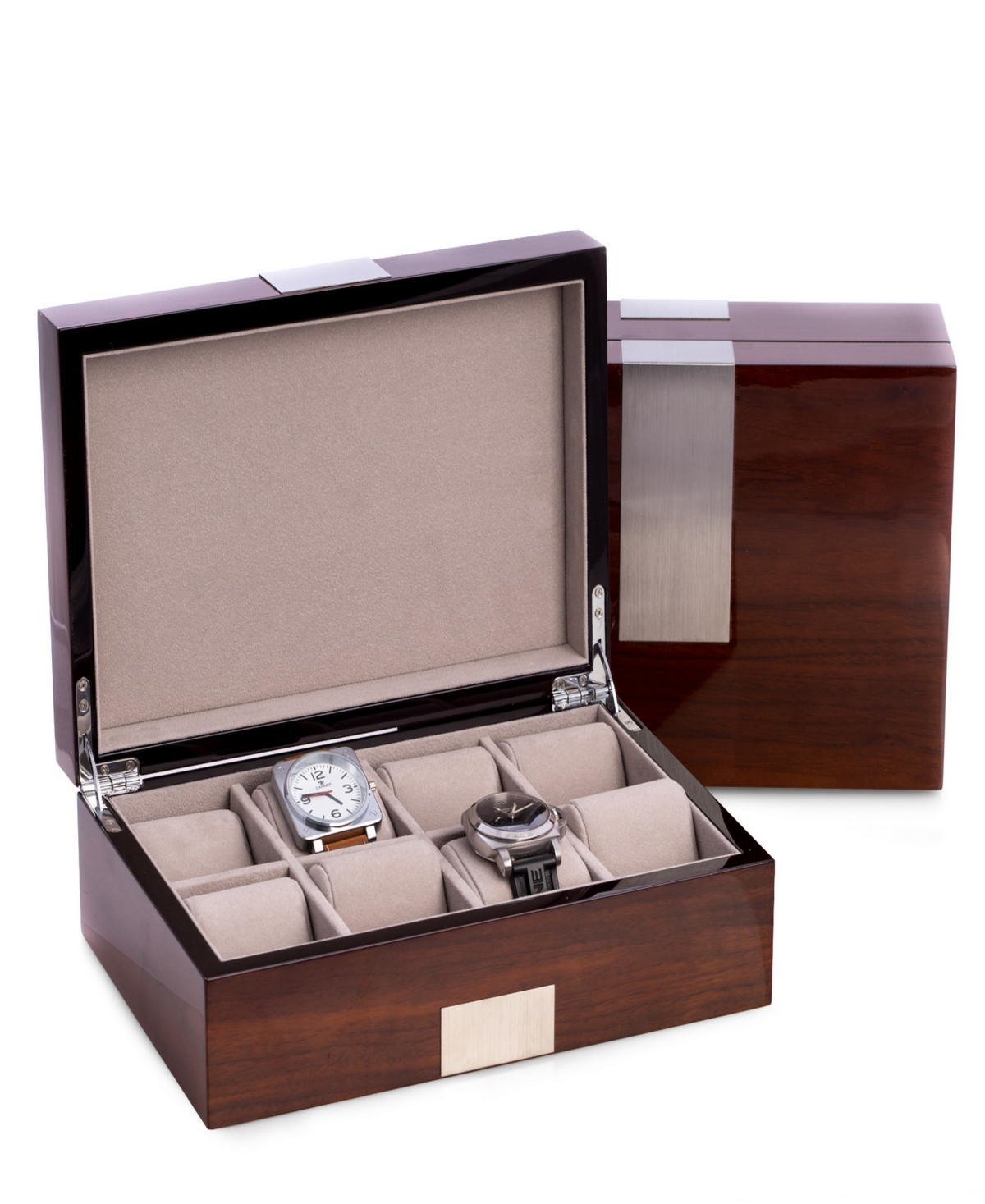 Walnut Wood Watch Box - Brown