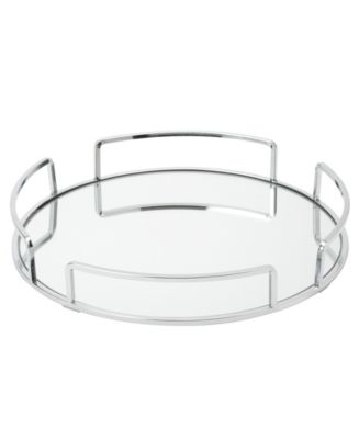 Modern Round Design Mirror Vanity Tray