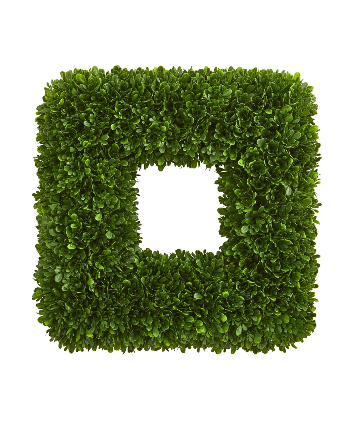 NEARLY NATURAL 17" TEA LEAF SQUARE WREATH 