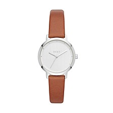 Women's Modernist Tan Leather Strap Watch 32mm, Created for Macy's