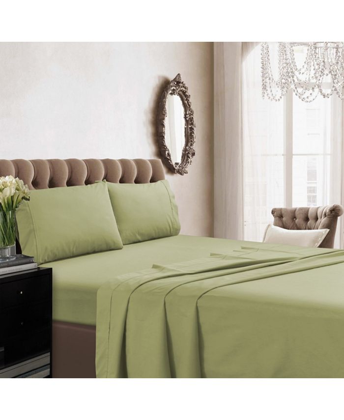 Tribeca Living 350 Thread Count Cotton Percale Extra Deep Pocket Queen