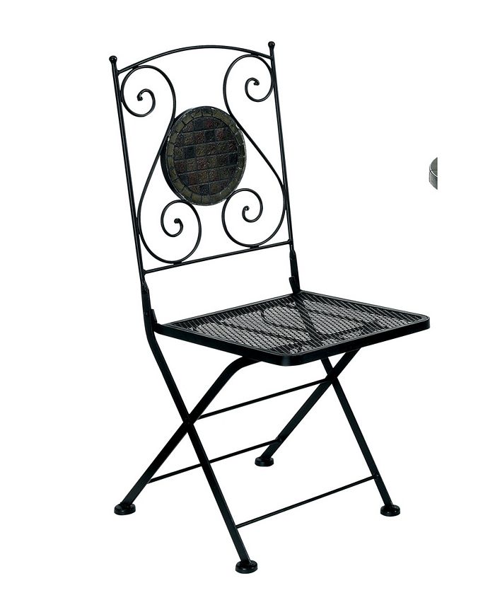 Furniture of America Ceanna Contemporary Metal Patio Chair (Set of 2