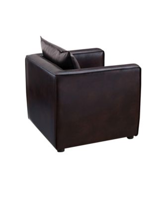 Charlie Modern Vinyl Accent Chair