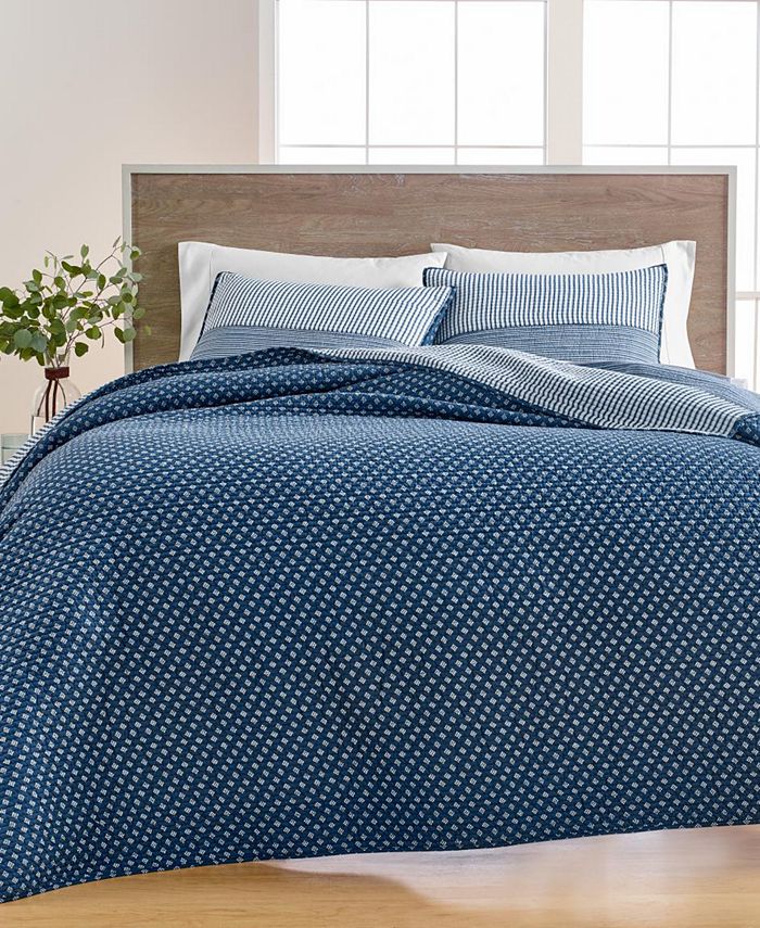 Martha Stewart Collection CLOSEOUT! CLOSEOUT! Nautical Stripe Quilt