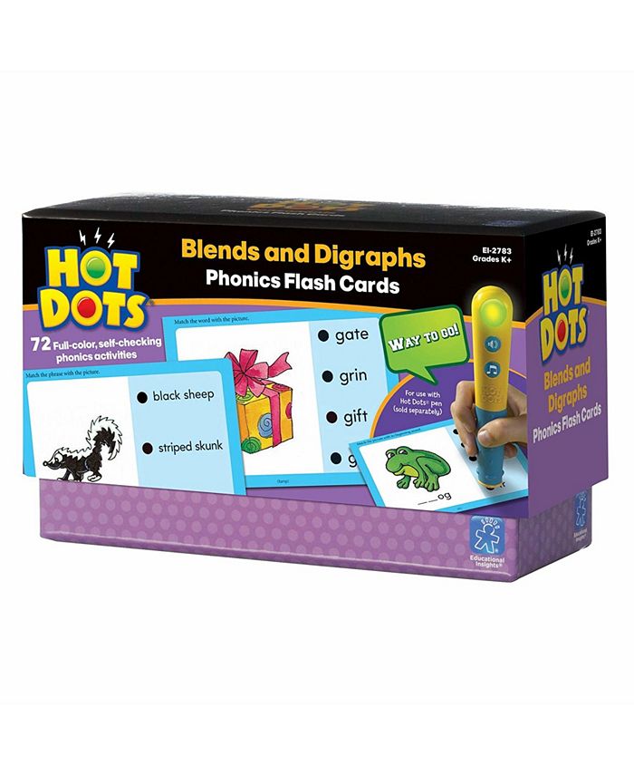 Learning resources educational insights hot dots phonics flash cards