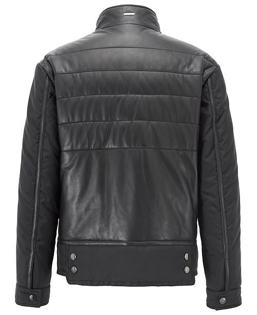 Hugo Boss BOSS Men's Padded Leather Jacket & Reviews ... (500 x 613 Pixel)