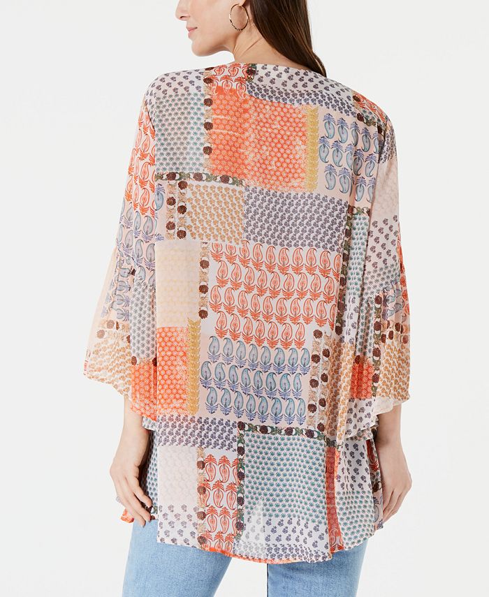 Style & Co PatchworkPrint Kimono, Created for Macy's Macy's