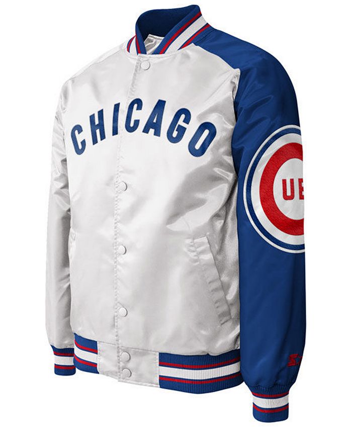 GIII Sports Men's Chicago Cubs Dugout Starter Satin Jacket II Macy's
