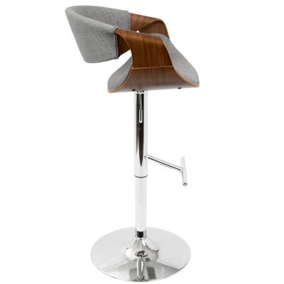 Curvo Adjustable Barstool with Swivel