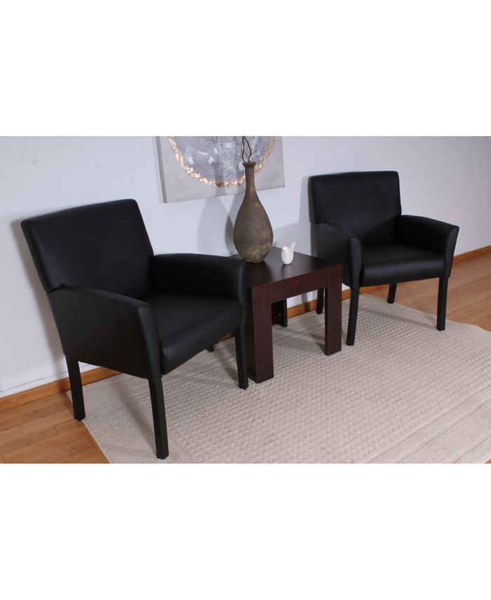 Boss Office Products Black Boss Box Arm Guest Chair Macy's