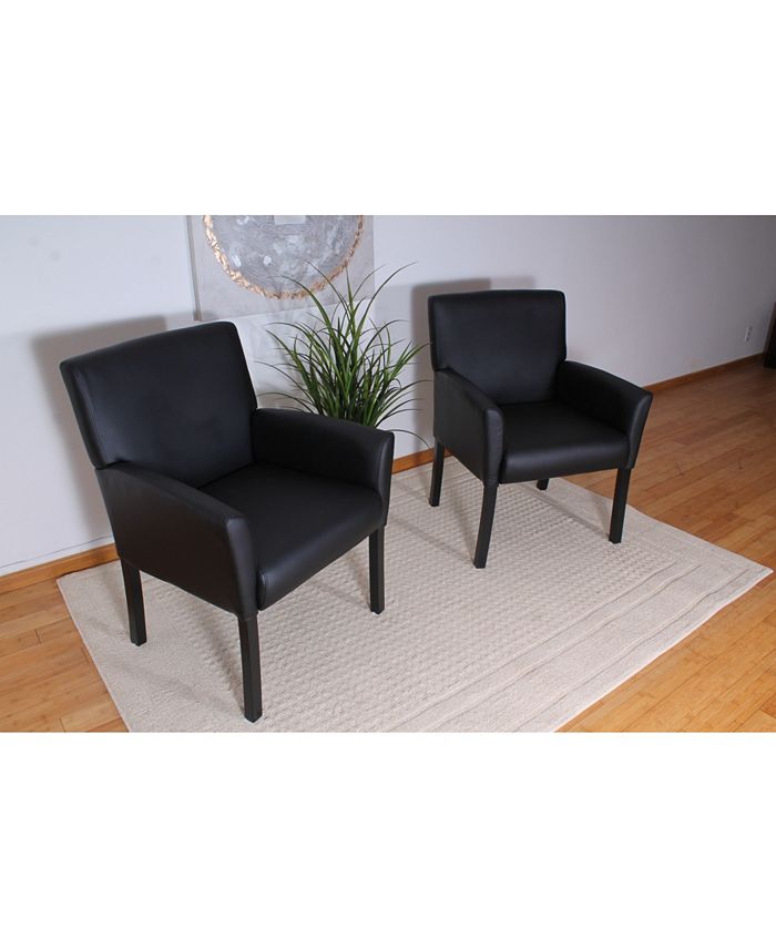 Boss Office Products Black Boss Box Arm Guest Chair Macy's
