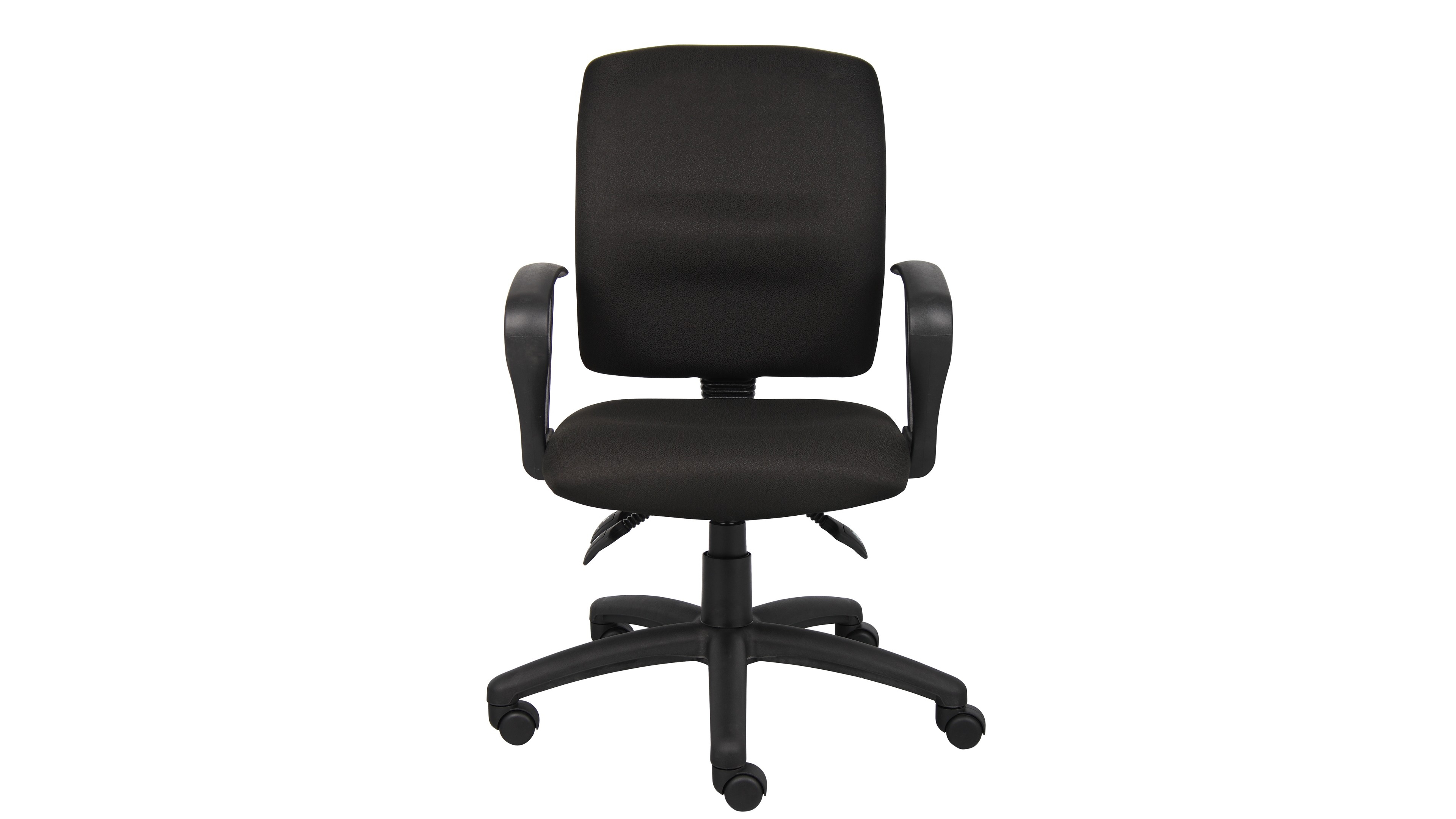 Boss Office Products Multi-Function Fabric Task Chair W/Loop Arms