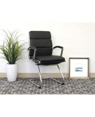 Boss Office Products Executive CaressoftPlus Guest Chair With Chrome ...