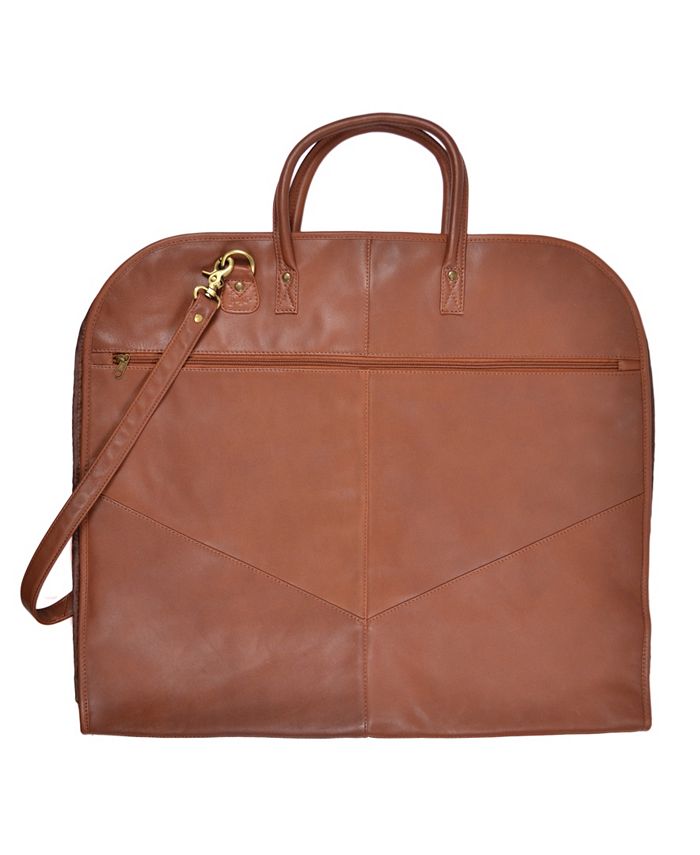 ROYCE New York Royce Garment Bag Suitcase in Genuine Leather Macy's
