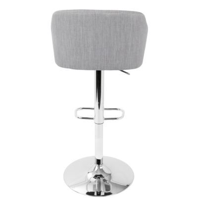 Daniella Adjustable Barstool with Swivel in Light