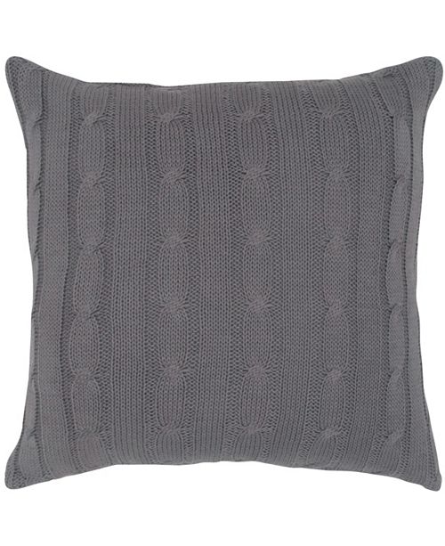 Rizzy Home 18 X 18 Cable Knit Pillow Cover Reviews Bedding