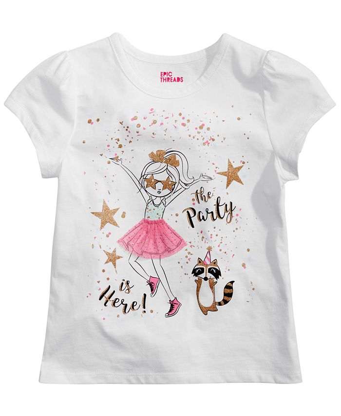 Epic Threads Toddler Girls PartyPrint TShirt, Created for Macy's Macy's