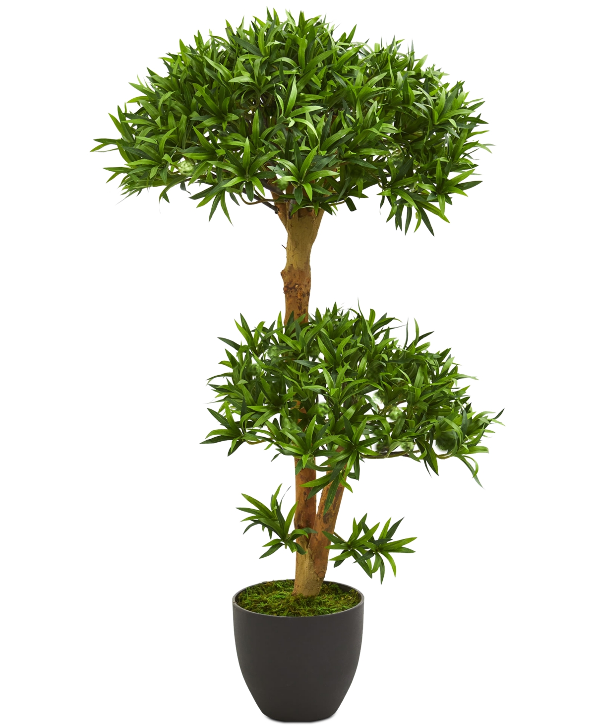 3' Bonsai-Styled Podocarpus Artificial Tree - Green