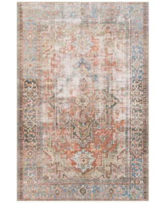 Loloi II - Loren LQ-15 Terracotta/Sky 18" Square Swatch