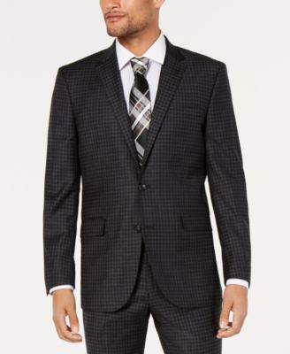 Kenneth Cole New York Men's Slim-Fit Plaid Performance Suit