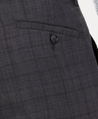 Kenneth Cole New York Men's Slim-Fit Plaid Performance Suit