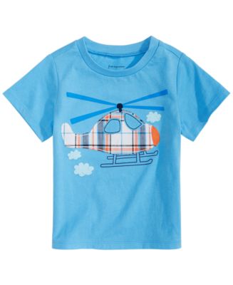 First Impressions Toddler Boys Helicopter-Print T-Shirt, Created for ...
