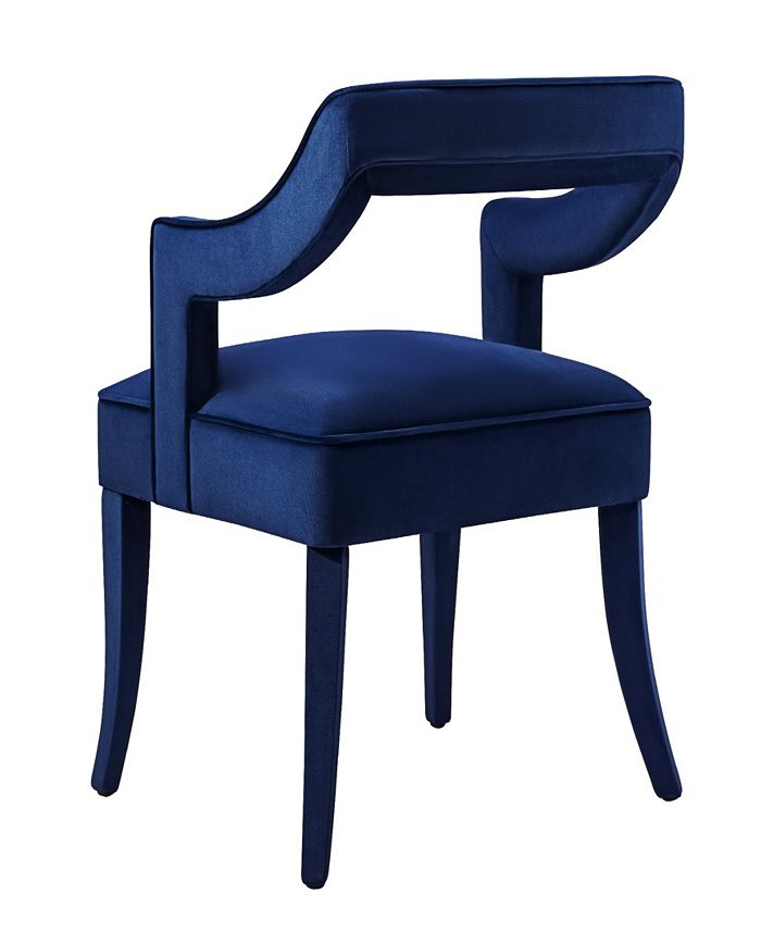 TOV Furniture Tiffany Navy Velvet Chair Macy's