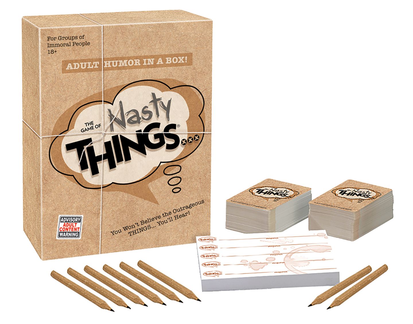 Детская карточная игра PLAYMONSTER Nasty Things Adult Party Card Game, Ages 18+ — фото 7