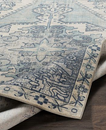Surya - Bohemian BOM-2301 Teal 3'11" x 5'7" Area Rug