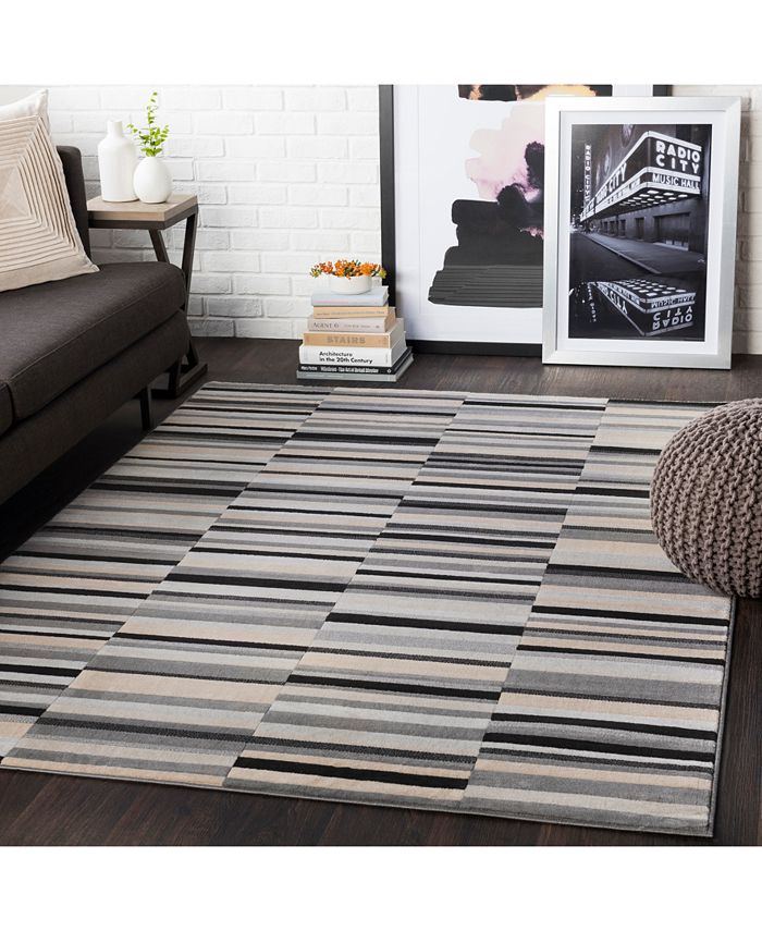 Abbie & Allie Rugs City CIT2327 Light Gray 2'7" x 7'3" Runner Area Rug