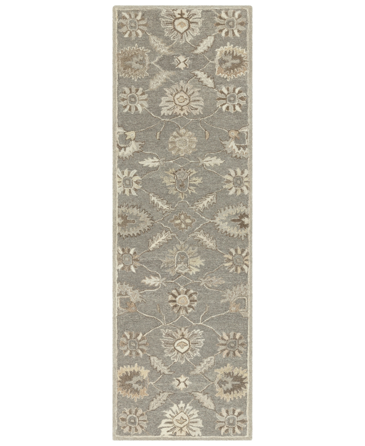 Surya Caesar Cae-1199 Charcoal 3' x 12' Runner Area Rug - Charcoal