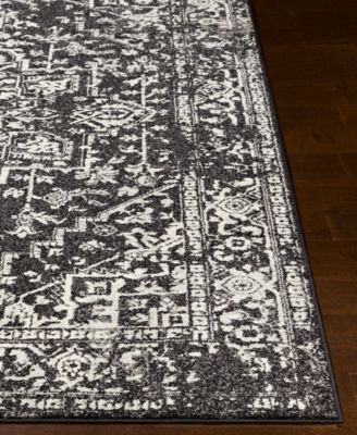 Harput HAP-1087 Black 5'3" x 7'3" Area Rug