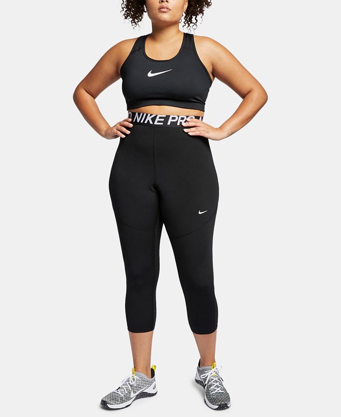 Nike Plus Size Pro Cropped Leggings - Macy's