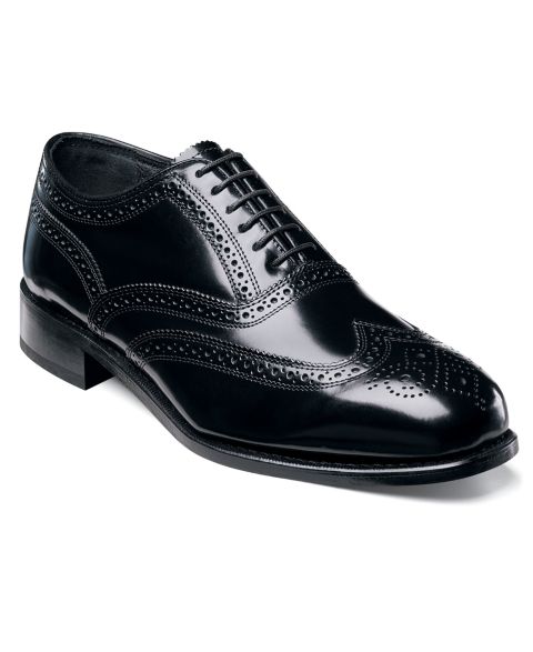 Florsheim Men's Lexington Wing-Tip Oxford, цвет: Чёрный