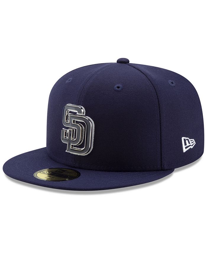 New Era San Diego Padres Metal & Thread 59FIFTY-FITTED Cap - Macy's
