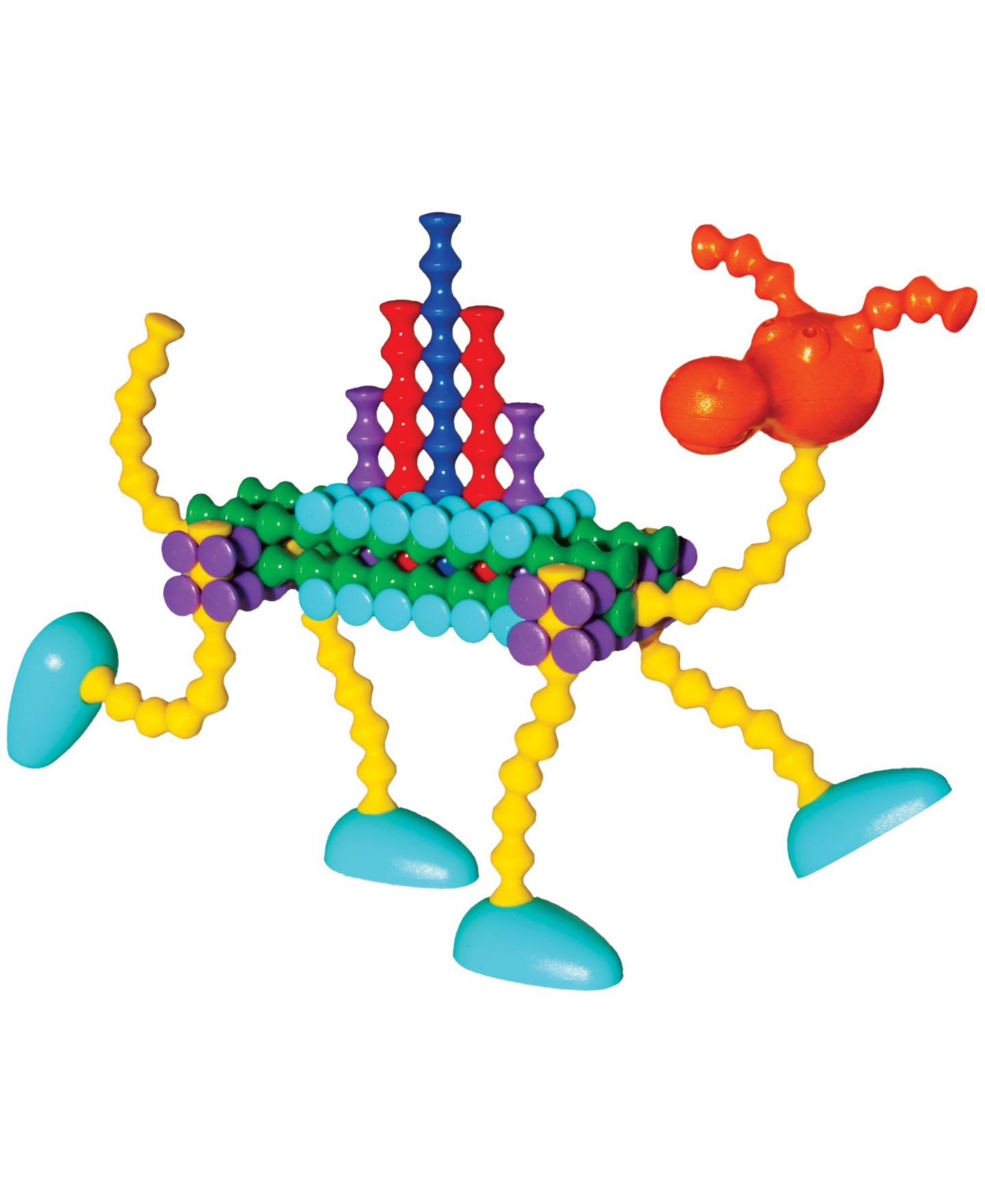 Детский конструктор Popular Playthings Flexible Playstix 68-Piece Building Set, Ages 4+ — фото 3