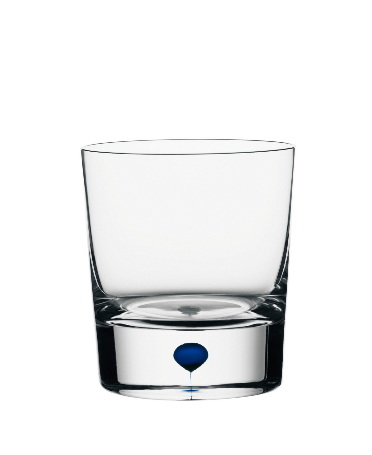 Orrefors Intermezzo Blue Double Old Fashioned Glass In Clear