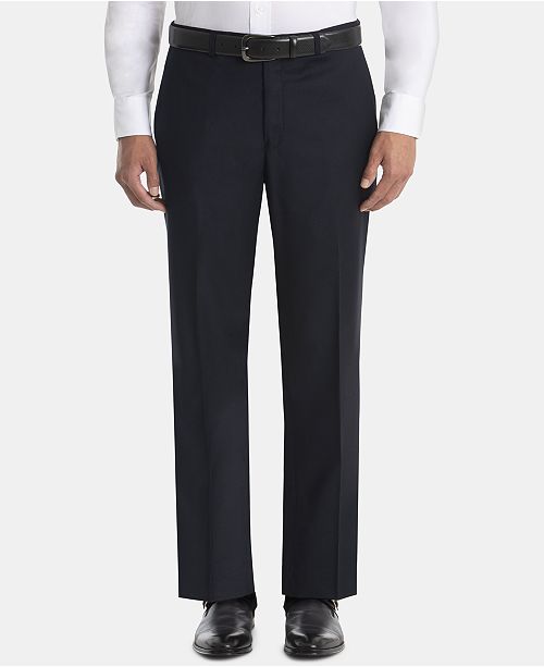 Lauren Ralph Lauren Men's UltraFlex Classic-Fit Navy Wool Pants ...