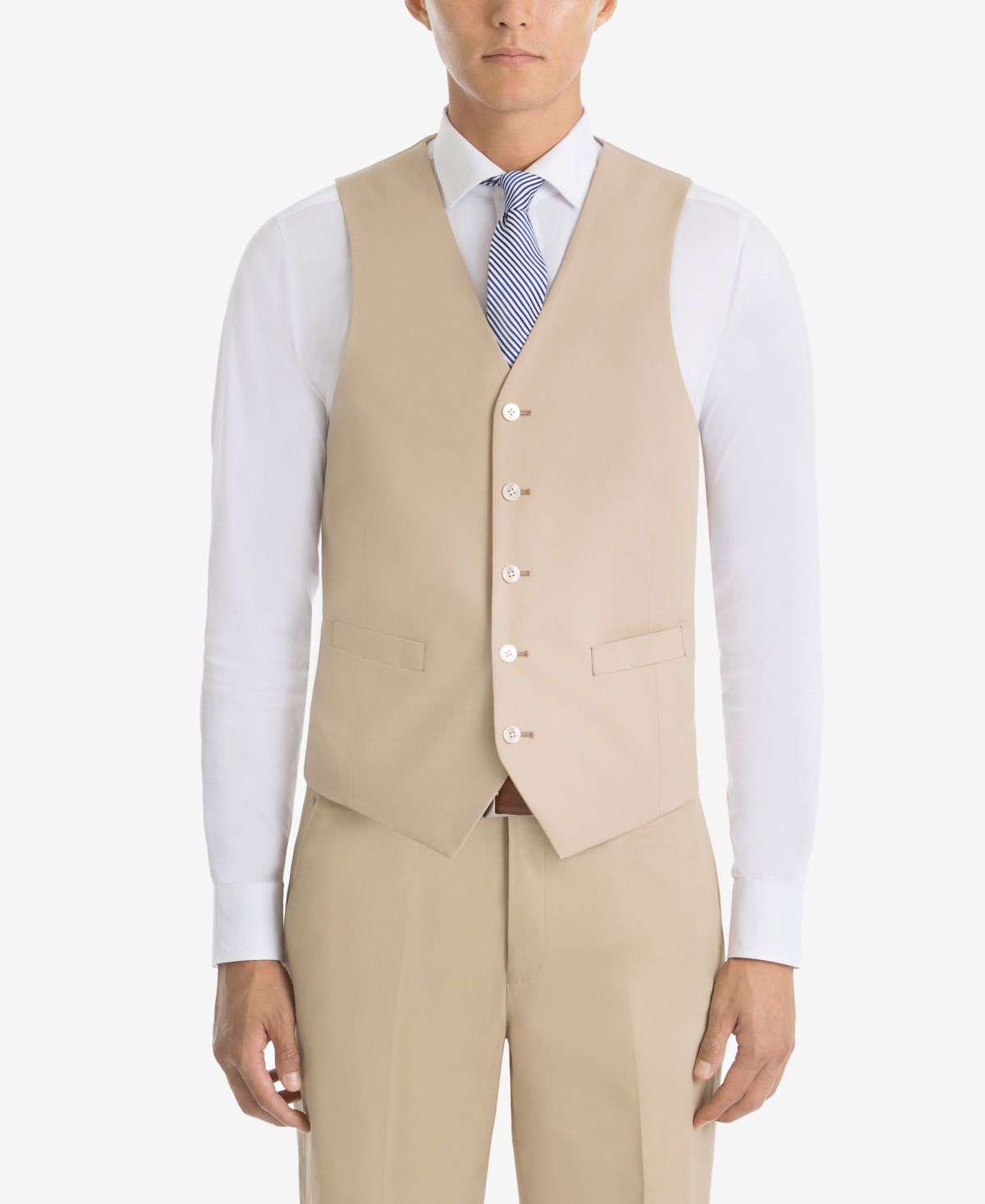 Lauren Ralph Lauren Men's Ultraflex Classic-fit Cotton Vest In Tan