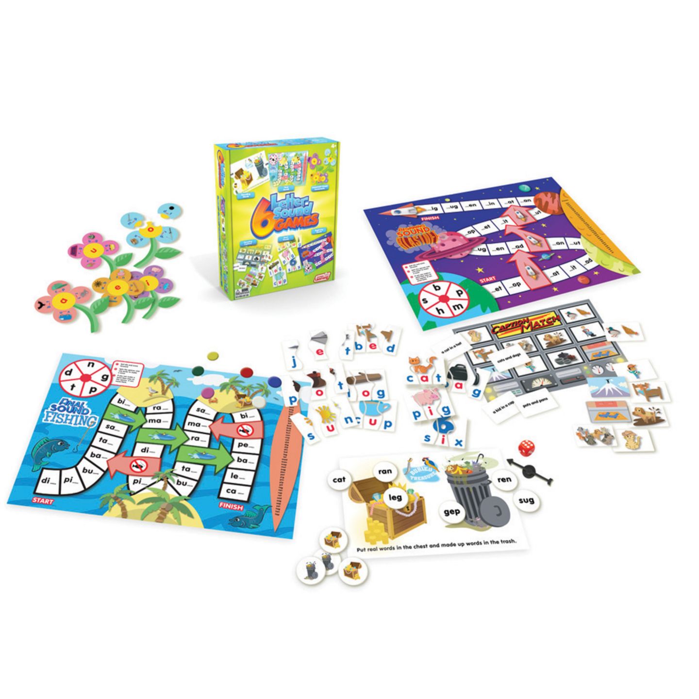 Набор из 6 игр Junior Learning на звуки букв, цвет: Разноцветный — фото 2