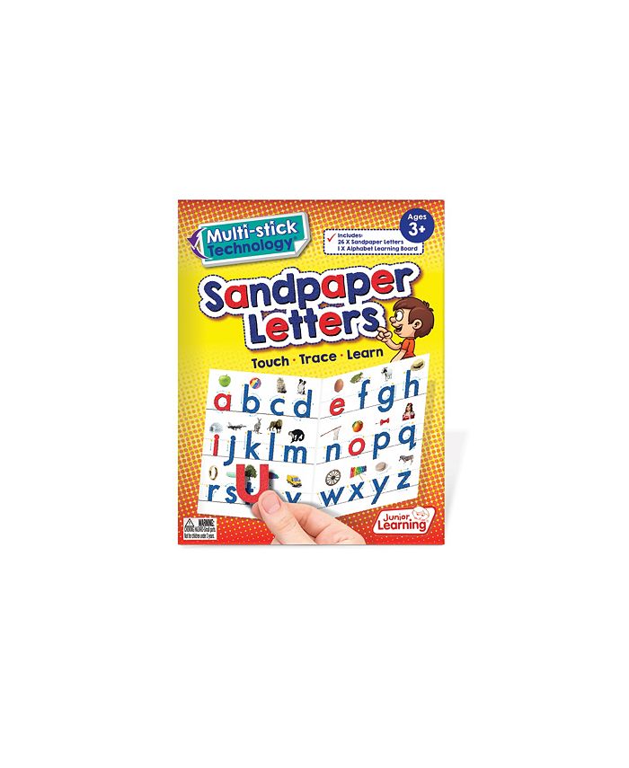 Junior Learning Multi Stick Sandpaper Letters Educational Leraning Set