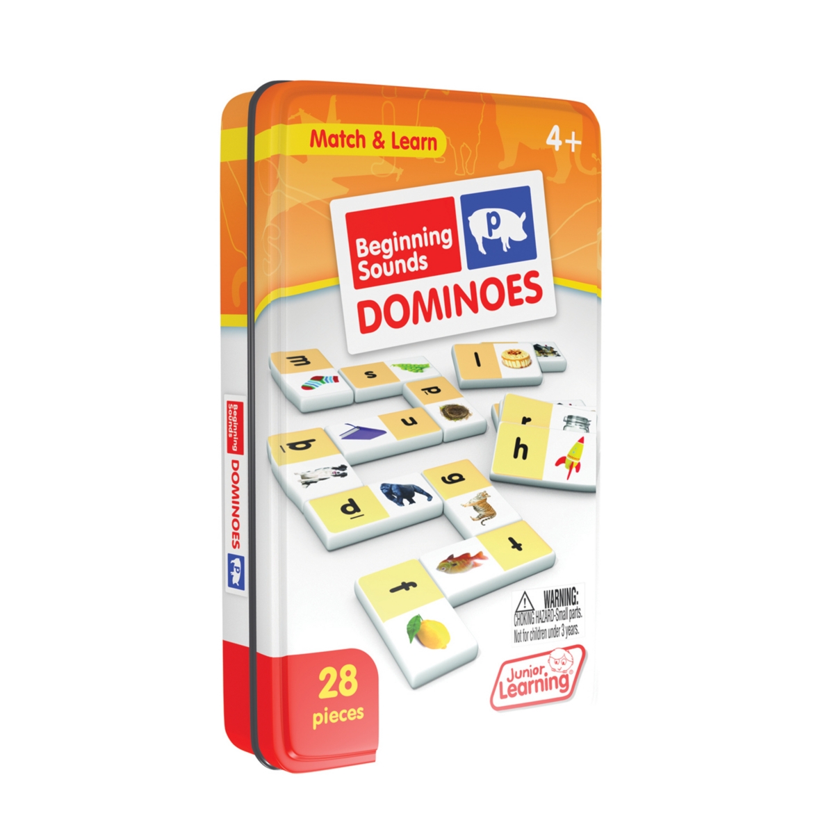 Junior Learning Kids' Beginning Sounds Dominoes Match And Learn Educational Learning Game In Multi