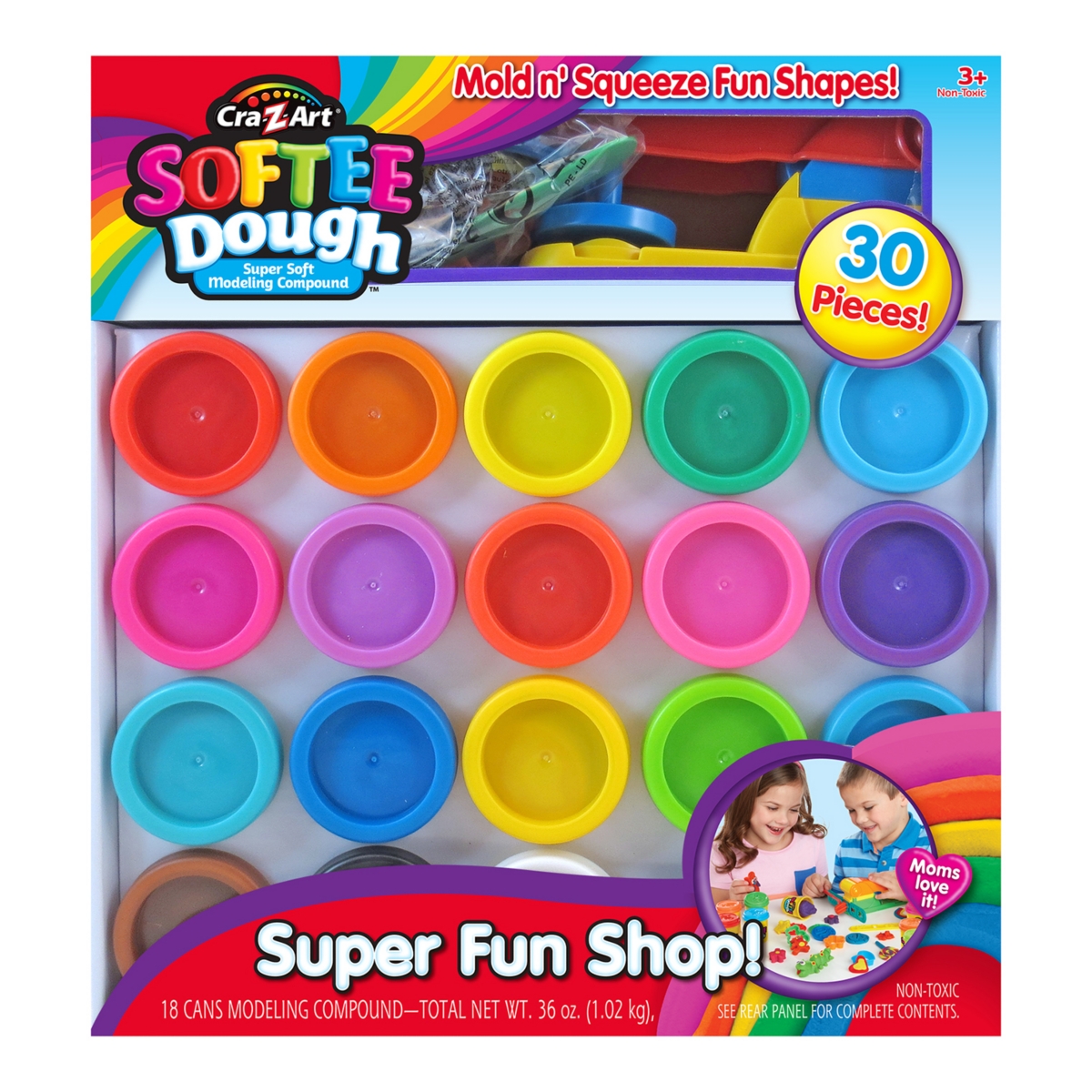Cra Z Art Softee Dough Super Soft Modeling Compound Super Fun Shop - Multi